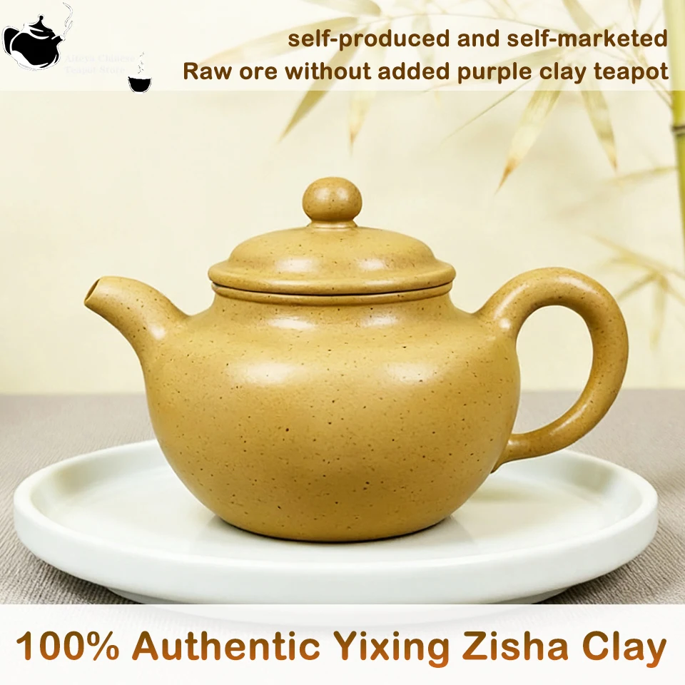 

Handmade Zisha Clay Teapot, Chinese Traditional Yixing Purple Sand Tea Pot, 280ml Elegant Tea Maker for Home, Office, Gift