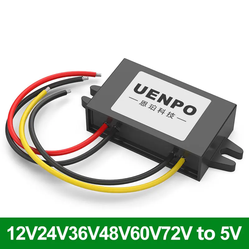 9V 12V 24V 36V 48V 60V 72V to 5V 1A-5A Step Down DC DC Converter 12 Volt to 5 Volt 15W Car LED Power Supply