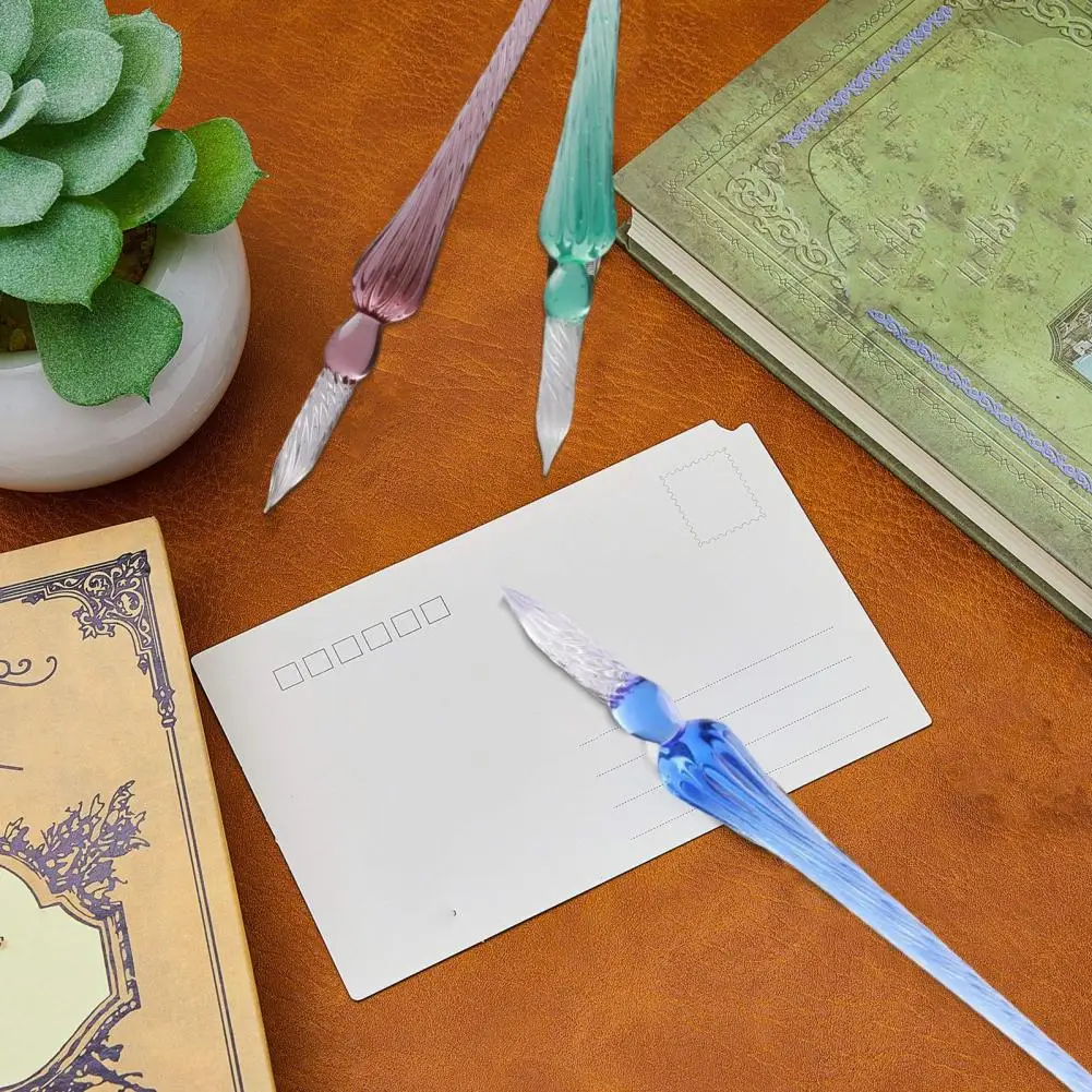 서예 펜 세트, 아름다운 색상 효과 잉크 펜, 만화영화 페인팅용 유리 딥 펜 세트, 서예 드로잉