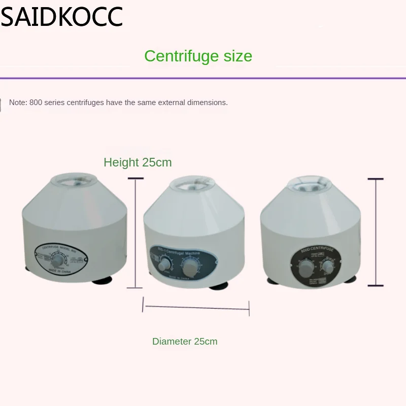 800MINI Electric Blood Centrifuge Laboratory Prp Plasma Centrifuge Machine 15ML*6 Centrifuge Tube 4000rpm 110/220V