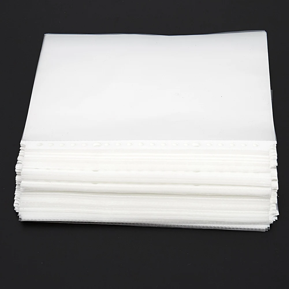 

Превосходный набор из 400 прозрачных перфорированных карманов формата А5 — пластиковые полиэтиленовые папки