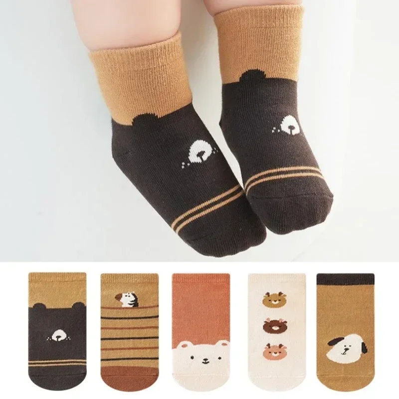 Children Mid Calf Long Socks Boy Girls Spring Autumn Cartoon Floor Socks Baby Kids School Student Socks Sport Clothes Leg Warmer