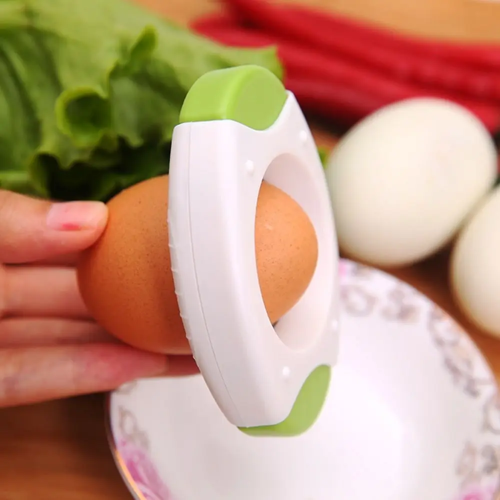 Kitchen Tools Cute Egg Opener Round PVC Cutter Egg Tool Boiled Egg Shell Topper Cutter