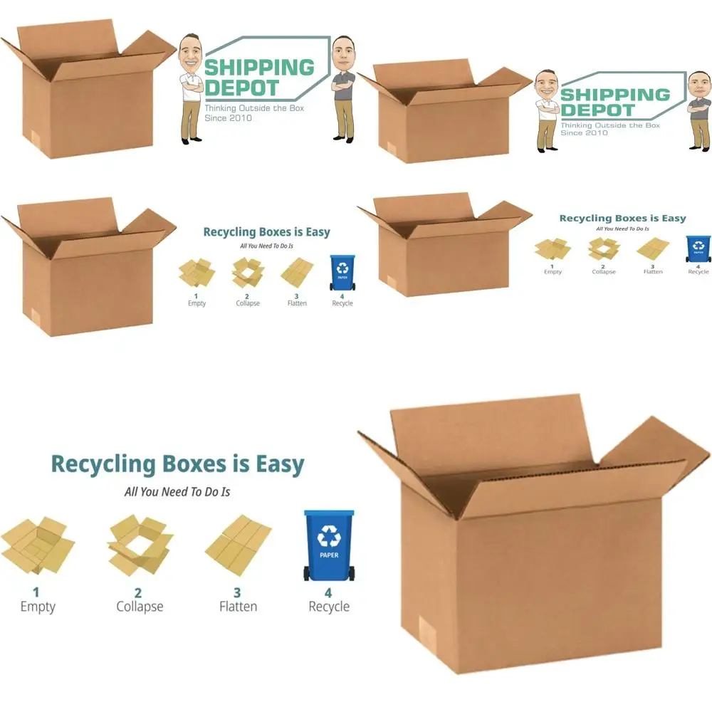 

100-Pack 6x6x8 Corrugated Cardboard Boxes for Shipping, Packing, and Moving