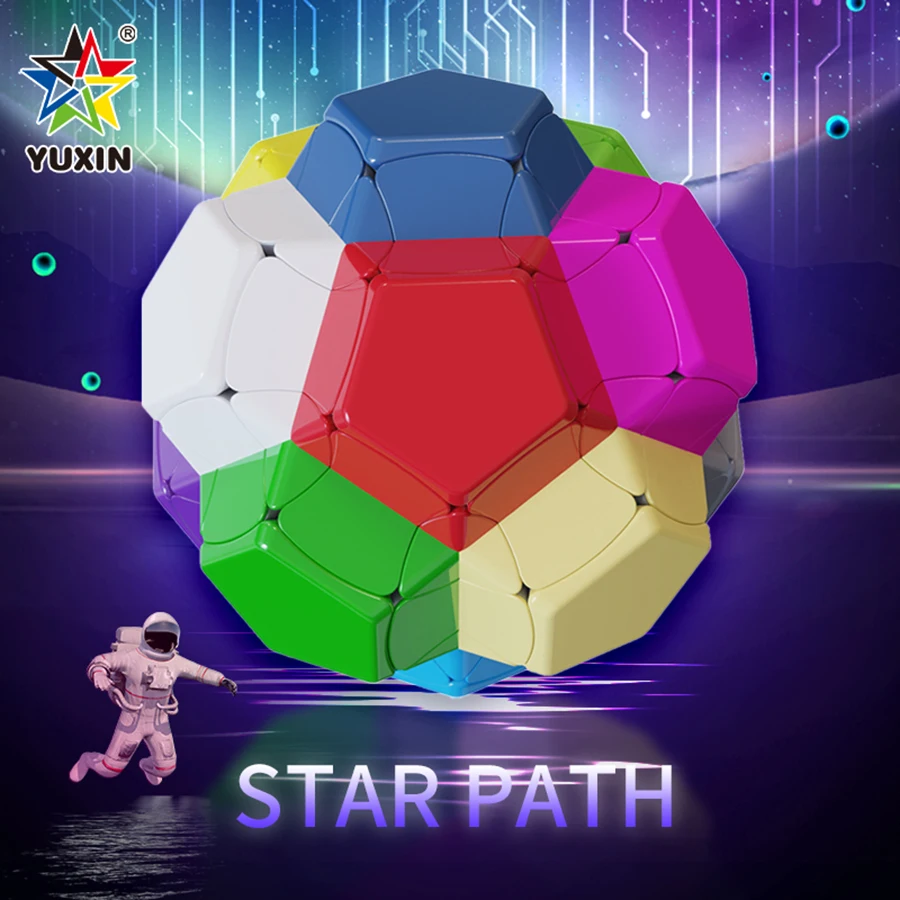 YuXin Interstellar Magic Cube Speed StarMinx Профессиональная Игрушка-головоломка Антистресс Интеллектуальная Игра Clever Sta...