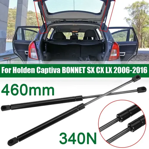 Imagen 1 del producto Juego de resortes de Gas para portón trasero de coche, barra de amortiguación para modelos de capó Holden Captiva SX CX LX 2006-2016