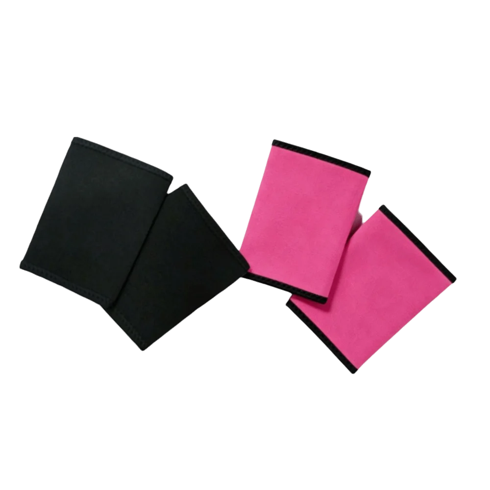 2pcs Fat Burning Arm Slimmer Wraps Sweat Enhancing Adjustable Fit Arm Trimmer Bands Breathable Fabric Neoprene Material