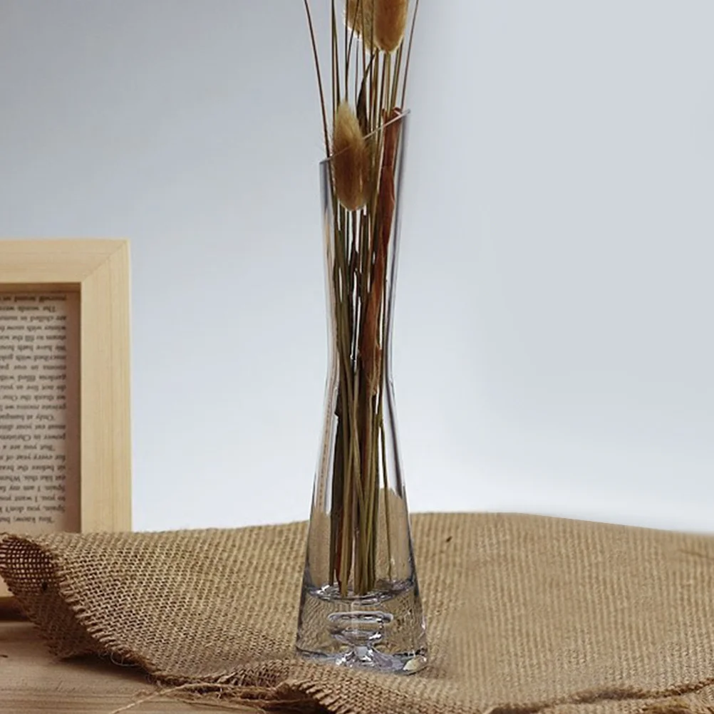 

Clear Glass Vase Thickened Small Size Nordic Minimalist Style for Living Room Study Flower Arrangement Decoration Desktop Floral