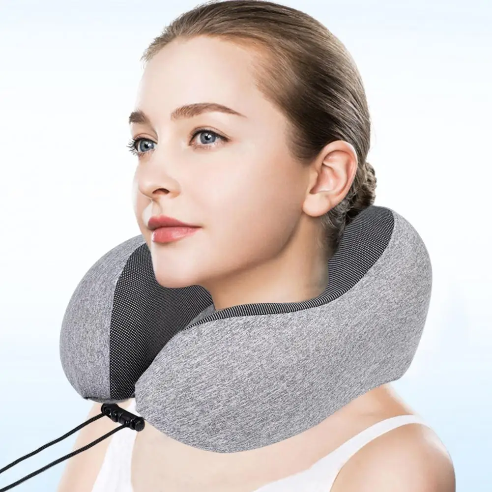 U-shaped Pillow for Neck Support Natural Neck Curve Support Pillow Comfortable U-shaped Memory Foam Neck Pillow for Relaxation