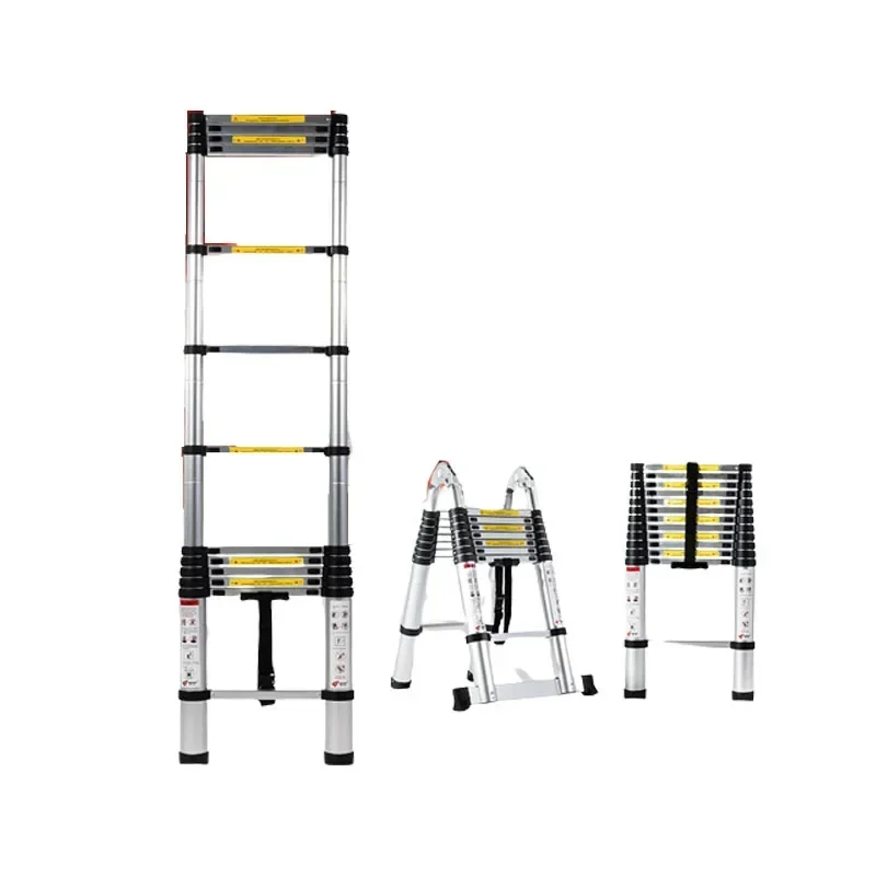 Multifunctional Retractable Extension Ladder Thickened Folding Telescoping Ladder Household Multi Purpose Industrial