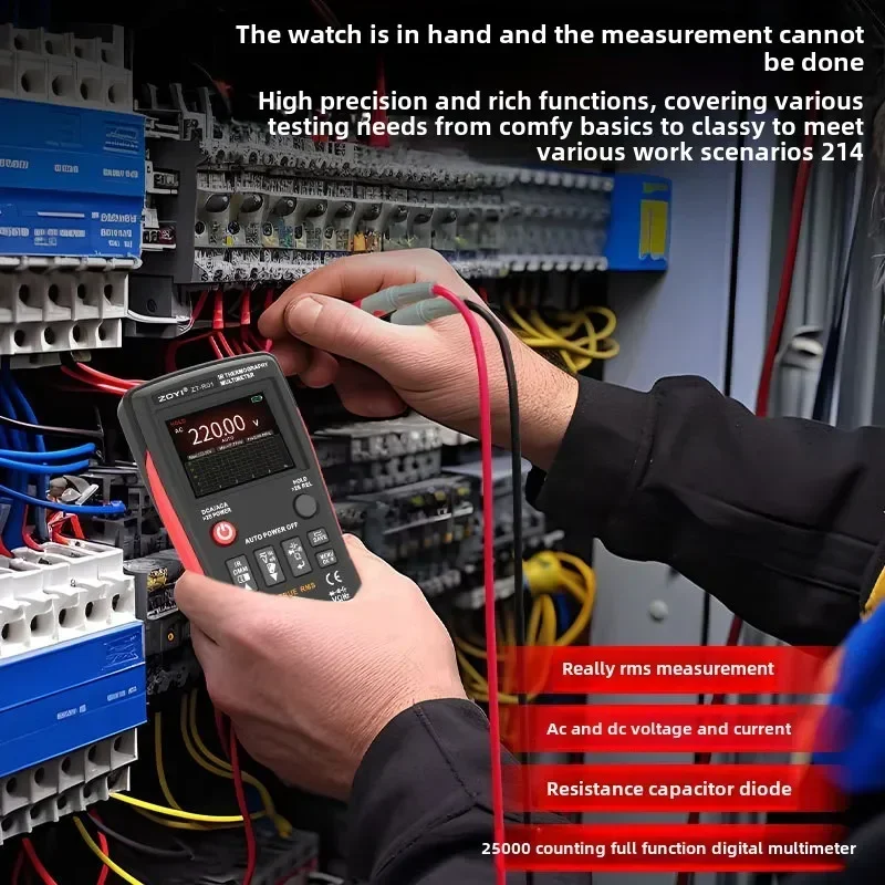 Portable New ZOYI ZT-R01 Portable HD Infrared Thermal Imager Digital Multimeter 2-in-1 Push-button Multimeter For Electricians