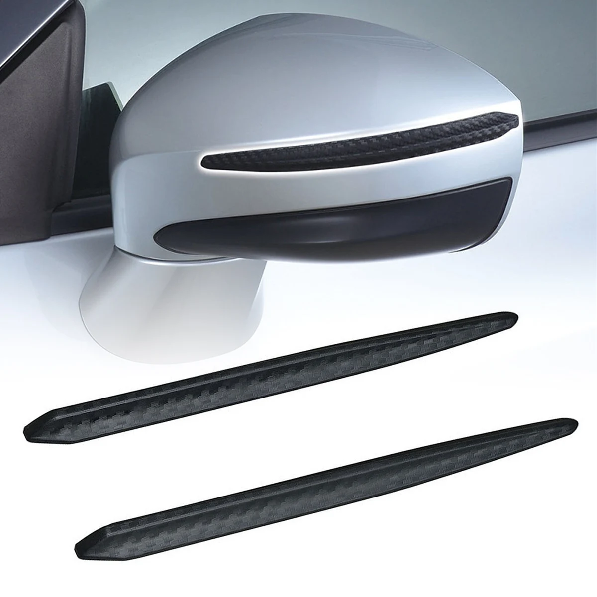 

2 шт., защитные полоски для переднего и заднего бампера, резиновая автоматическая защита, угловые молдинги для защиты кузова, универсальная подходит для стайлинга автомобилей