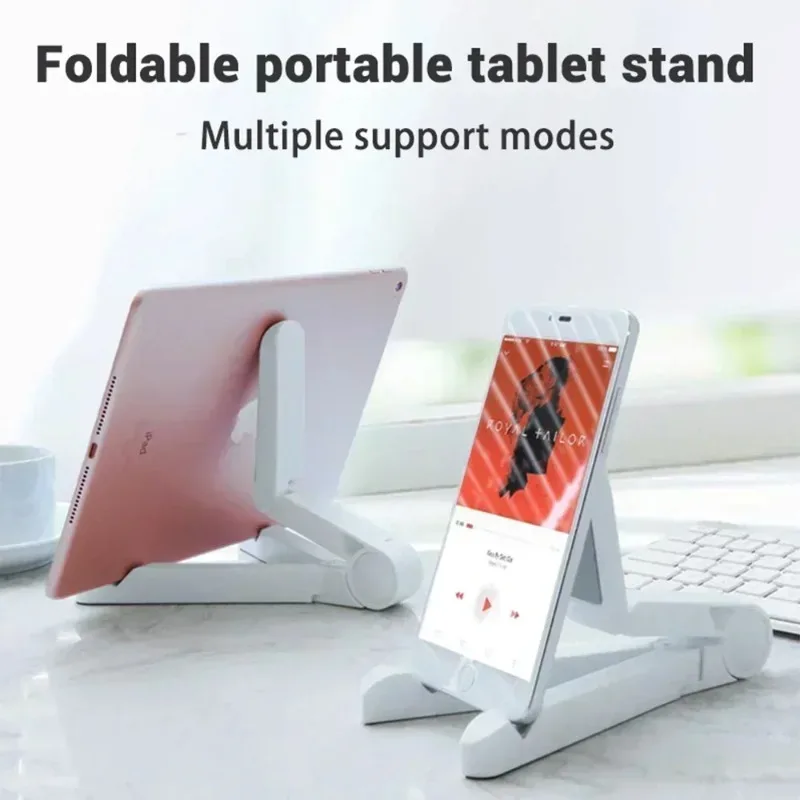 Multi-Function Foldable Stand for iPad, Android Tablets & Phones - Adjustable Viewing Angles, Universal Phone/Tablet Holder