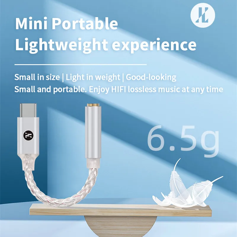 مكبر صوت برمز محمول Max ، نوع C إلى مهايئ ، Dongle c43131 ، مضخم صوت SGM8262 ، USB C إلى