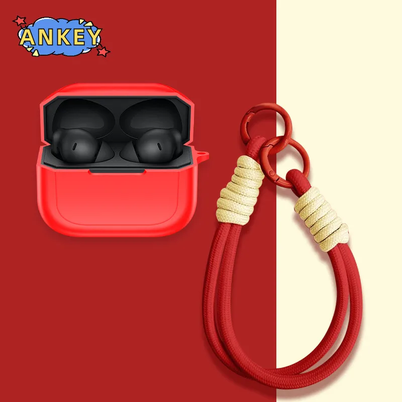 for OnePlus Nord Buds 3r Case Earphones Premium Silicone Cover Shockproof Accessible Charging Port Bring a hanging rope