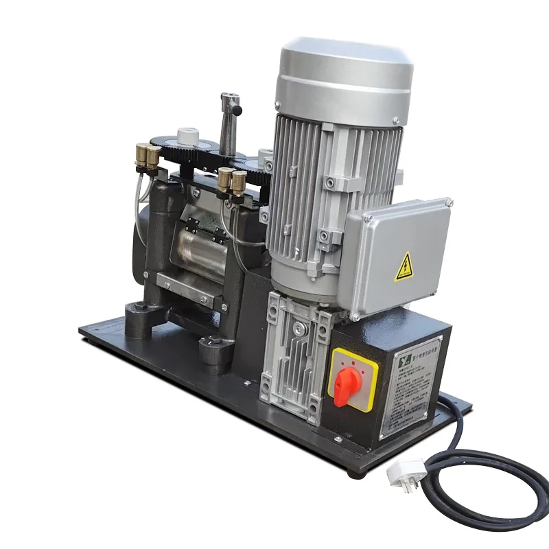 

Jewelry Gold Wire Chain Metal Sheet Roll Customized Roller 1.5HP Electrical Rolling Mill Machine