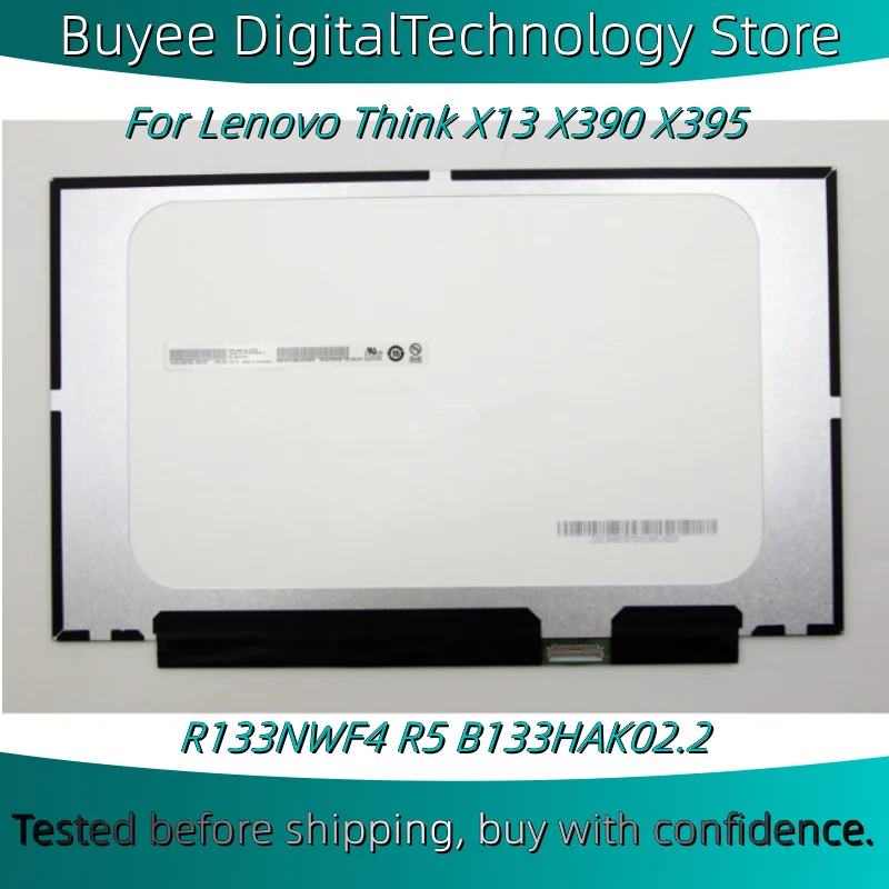 

For Lenovo Think X13 X390 X395 13.3 Inch Laptop Original LCD Screen Panel With Touch Board R133NWF4 R5 B133HAK02.2 Dispaly