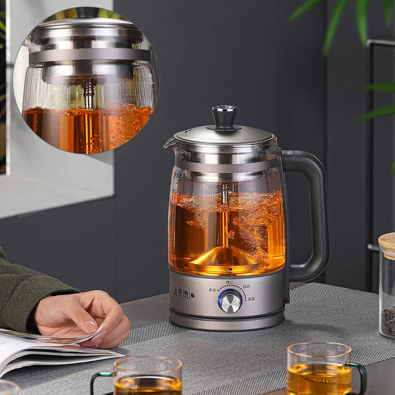 110 V/220 V Waterkoker Automatische Stoom Spray Theepot met Filter Multifunctionele Glazen Theepotten Thermo Pot Thuis koken Waterkoker