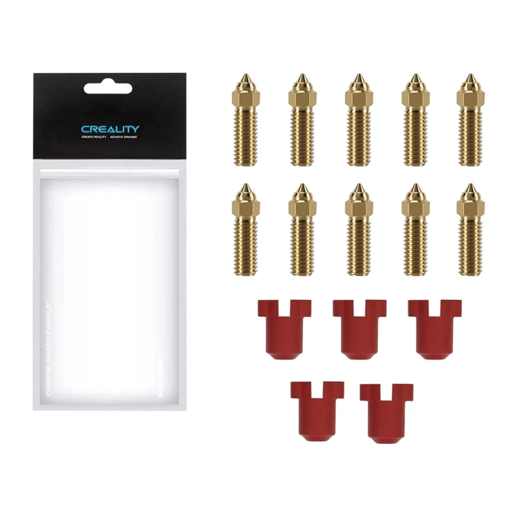 Creality K1 Messingdüse Silikonsocken-Kit Extruder Hot End Düsen-Kit 3D-Drucker für K1/K1 Max/Ender 3 V3 KE/CR-M4/CR-10 – Detail 1
