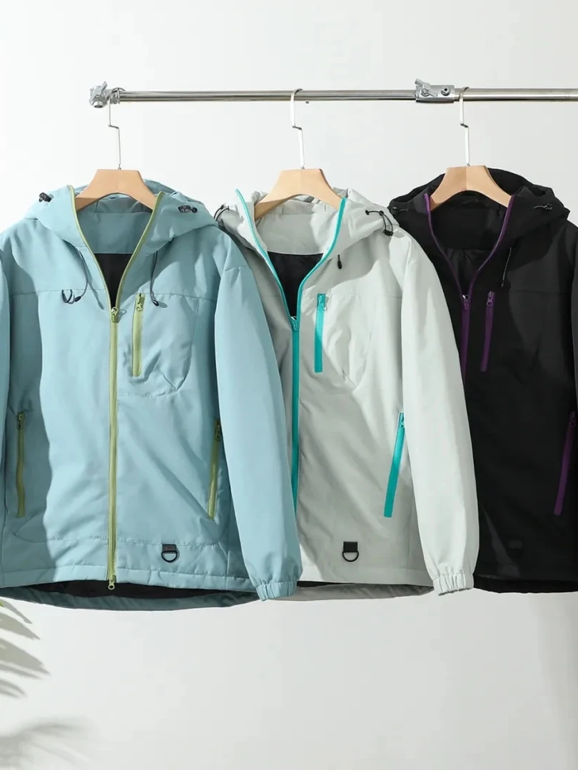 

Tee-Proof Technology down Jaet Men's Outdoor Casual White Du down Hooded Warmth Padded Coat Polyester Fiber Zipper Closure