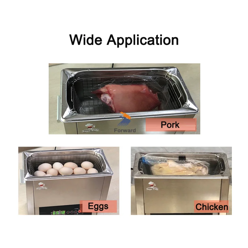 Ultrasonic for Whole Tank Even Heat Low Temperature Slow Cooker 6 Liter Commercial Home Use Sous Vide Cooker