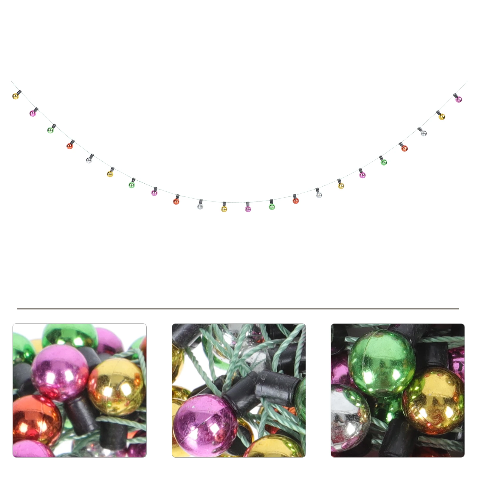 1set 5M Simulated String Christmas Tree Wrapping Fake Light Pendant Non Lighting Holiday Decorations Xmas Hanging