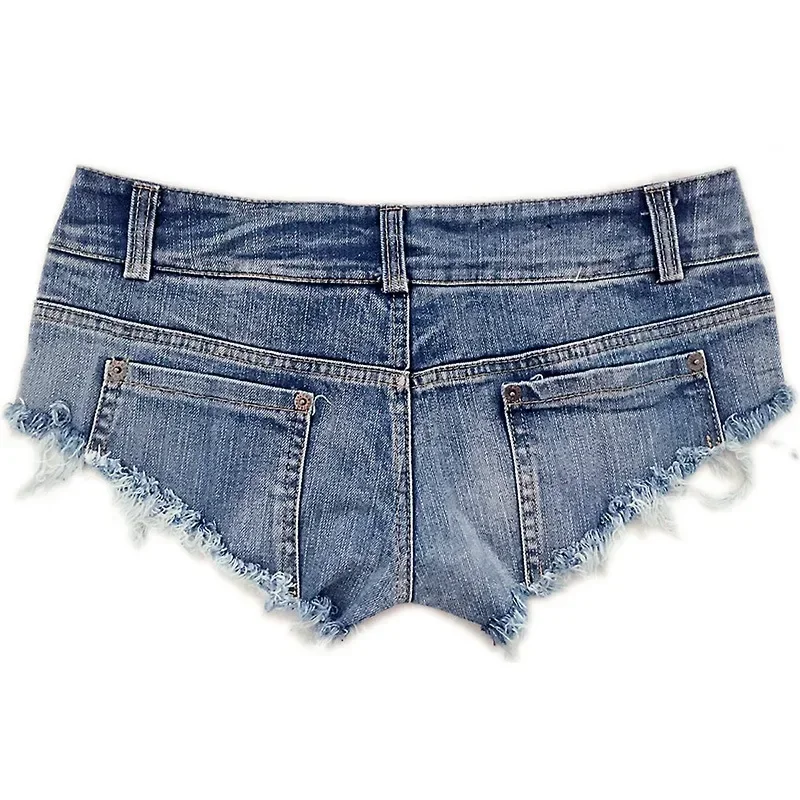 Sexy Women Tassel Low Rise Waist Hot Short Fashion Sexy Denim Booty Jeans Shorts Vintage Micro Mini Short Club Wear 33