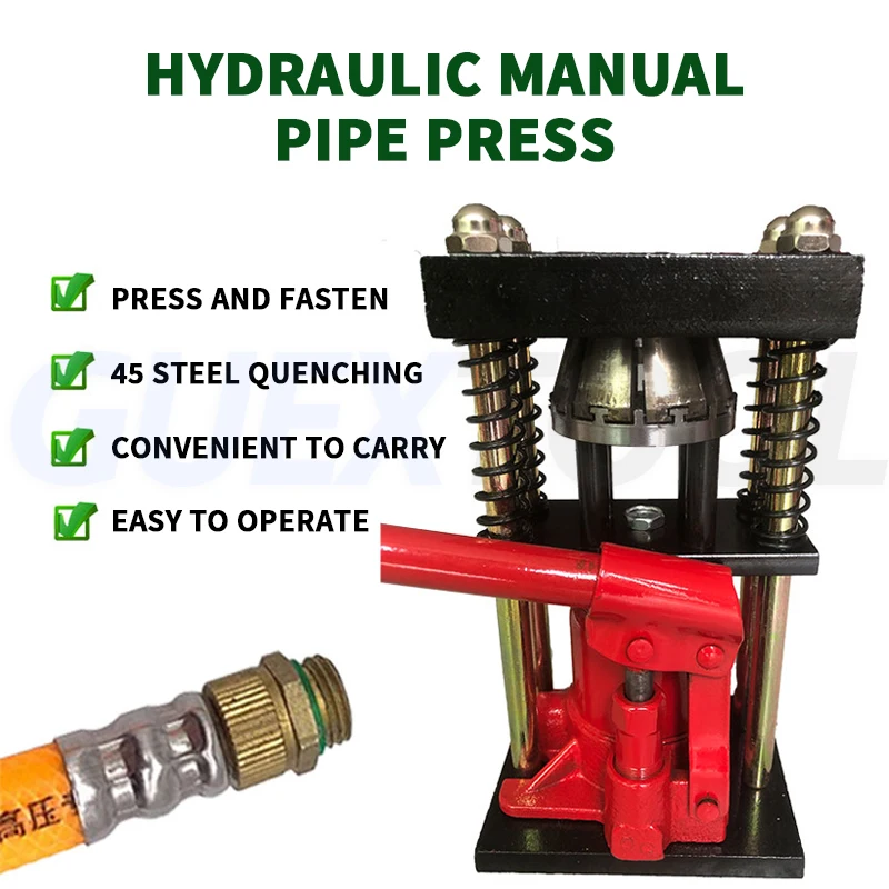 Hose Press Manual Pipe Press Portable Hydraulic Press Spray Agricultural High-pressure Hose Connector Prefastening Machine