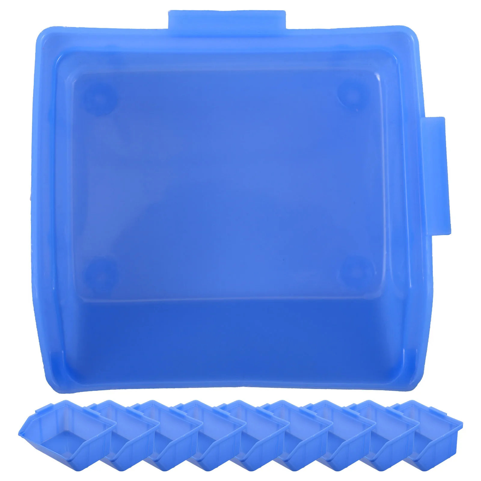

10Pcs Plastic Storage Boxes Thickened Tool Storage Cases Multifunctional Home Desktop Organizers Screw Parts Sorting Boxes