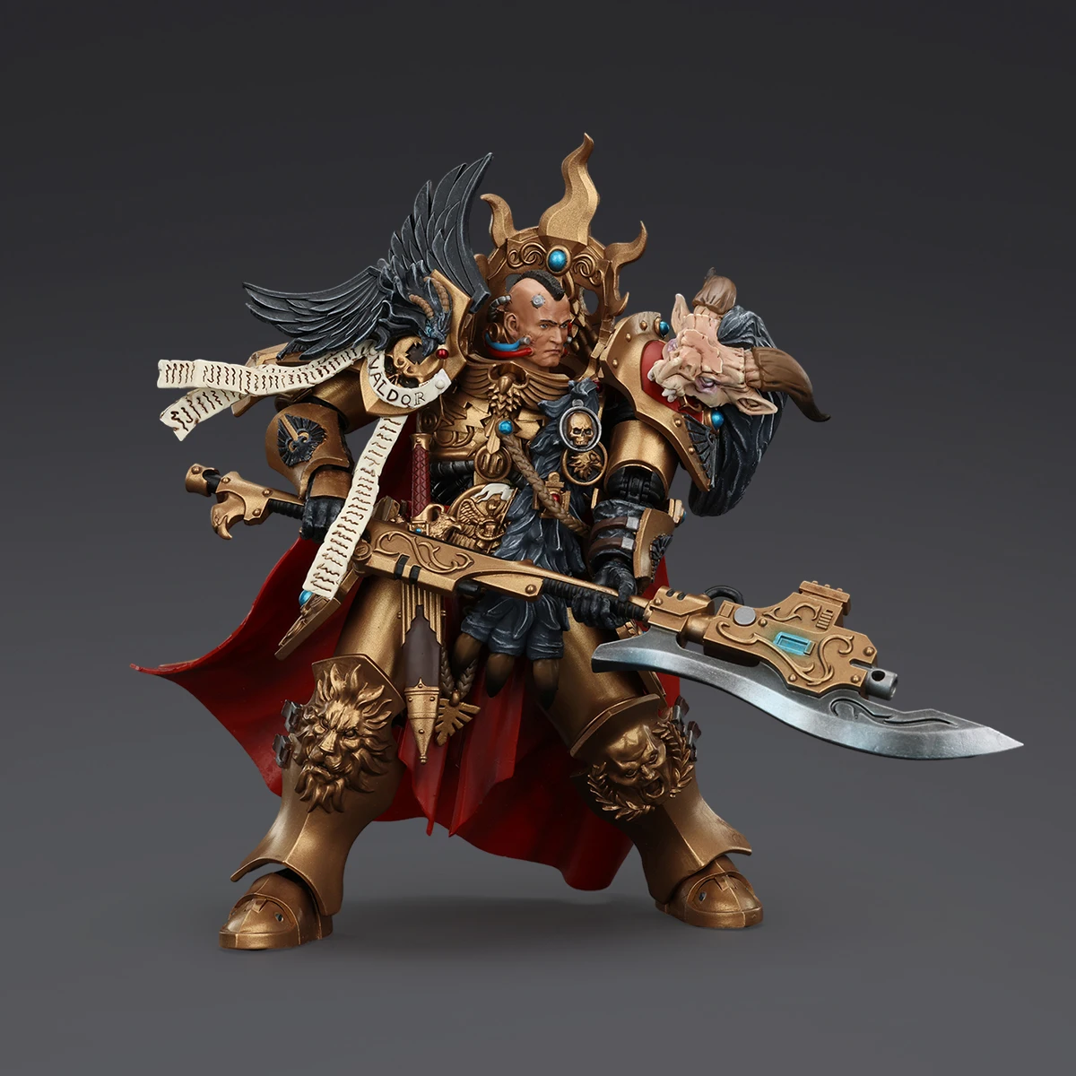 【JOYTOY】Warhammer 40K The Horus Heresy Legio Custodes Constantin Valdor Capitán-General de la Legio Custodes Toy