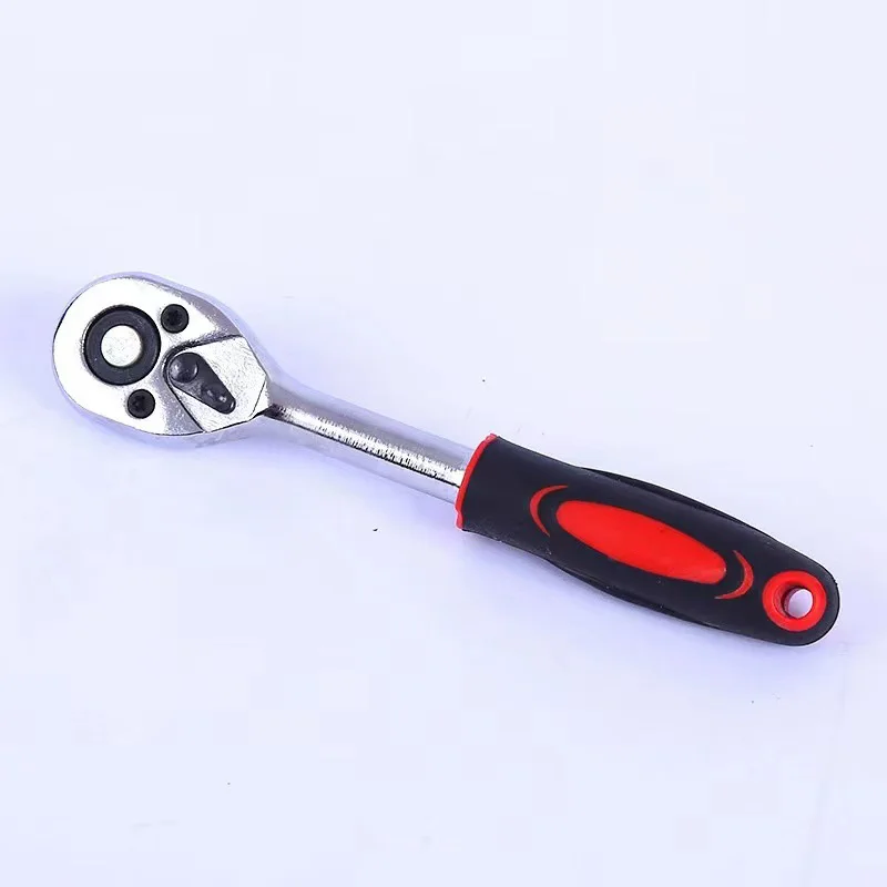 46PCS Red Model Auto Repair Tools With Car Home Repair Toolbox Hardware Tools Wrench Socket Kit