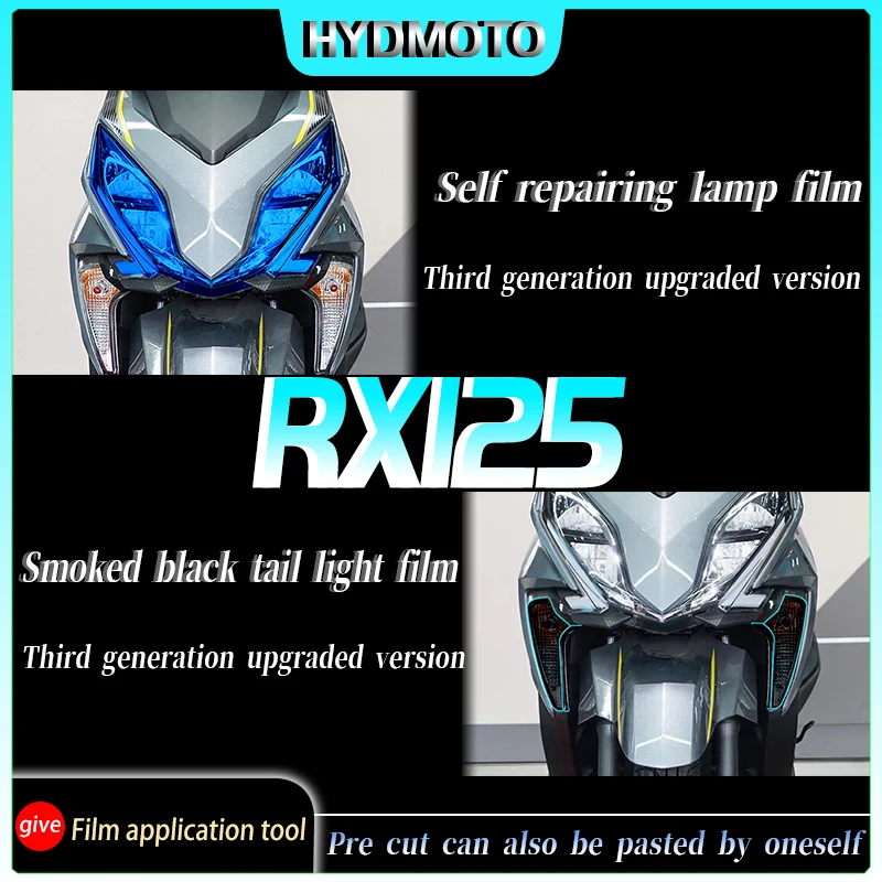 For Honda RX125 2021 Instrument film headlight tail light film transparent protective film modified accessories