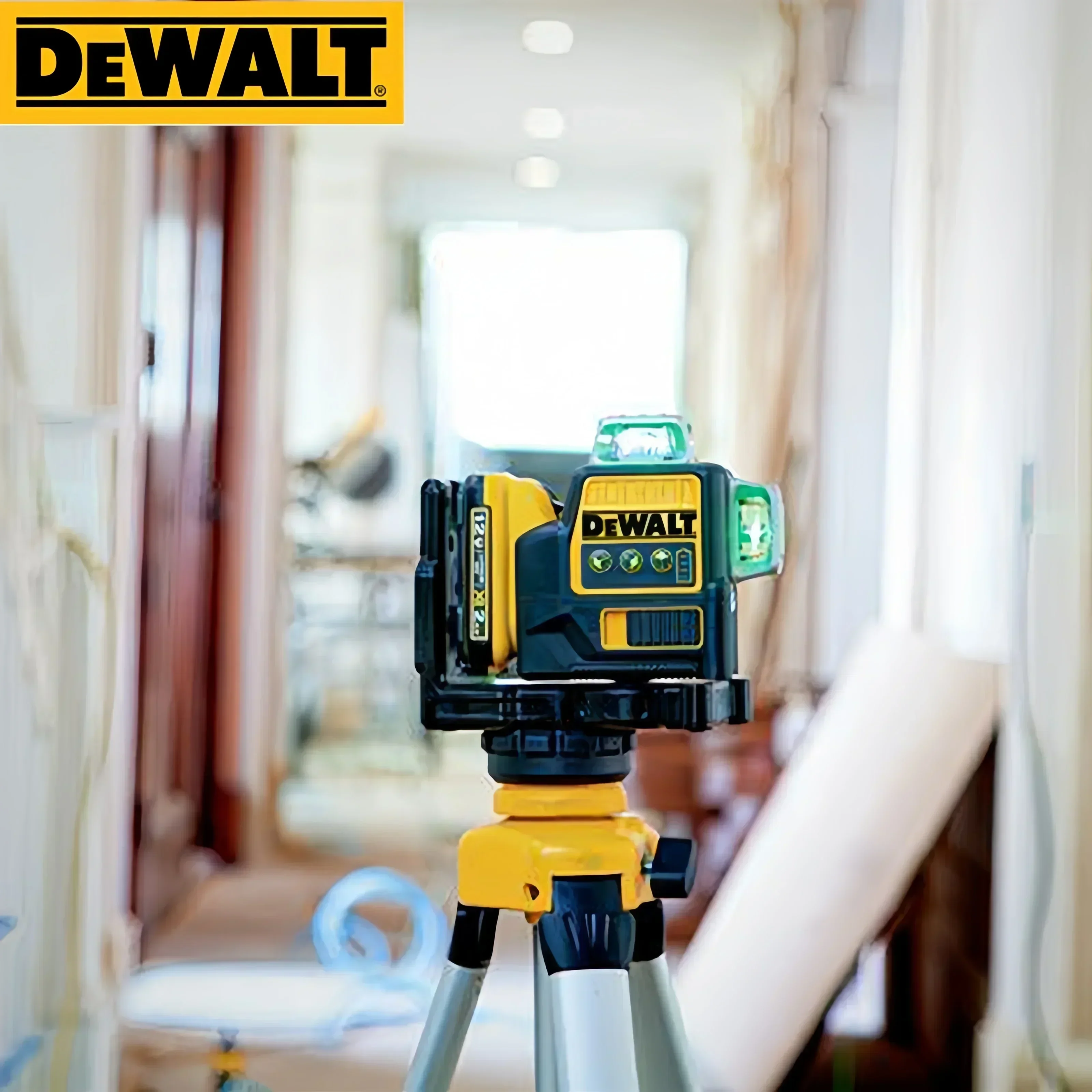 Dewalt DW089 مستوى الليزر 3 جوانب * 360 درجة عمودي 12 خط التسوية الذاتية أدوات خط متقاطع أفقي وعمودي بطارية 12 فولت