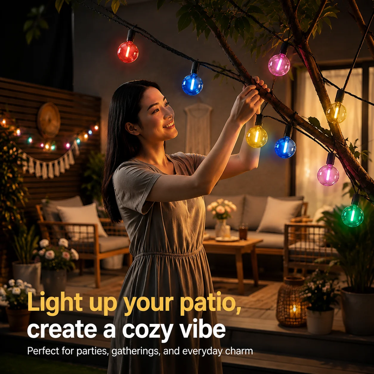 G40 Colored Shatterproof LED Globe Bulbs E12 1W
