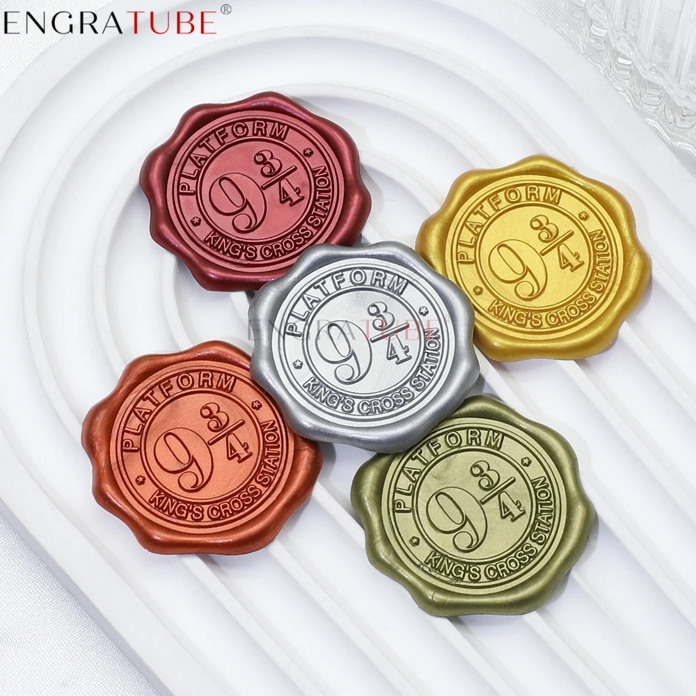 

10pcs Wax Sealing Stamp Stickers Self-adhesive Lions Academy Platform 9 ¾ Dumbledore's Army Invitation Scrapbooking Decoration