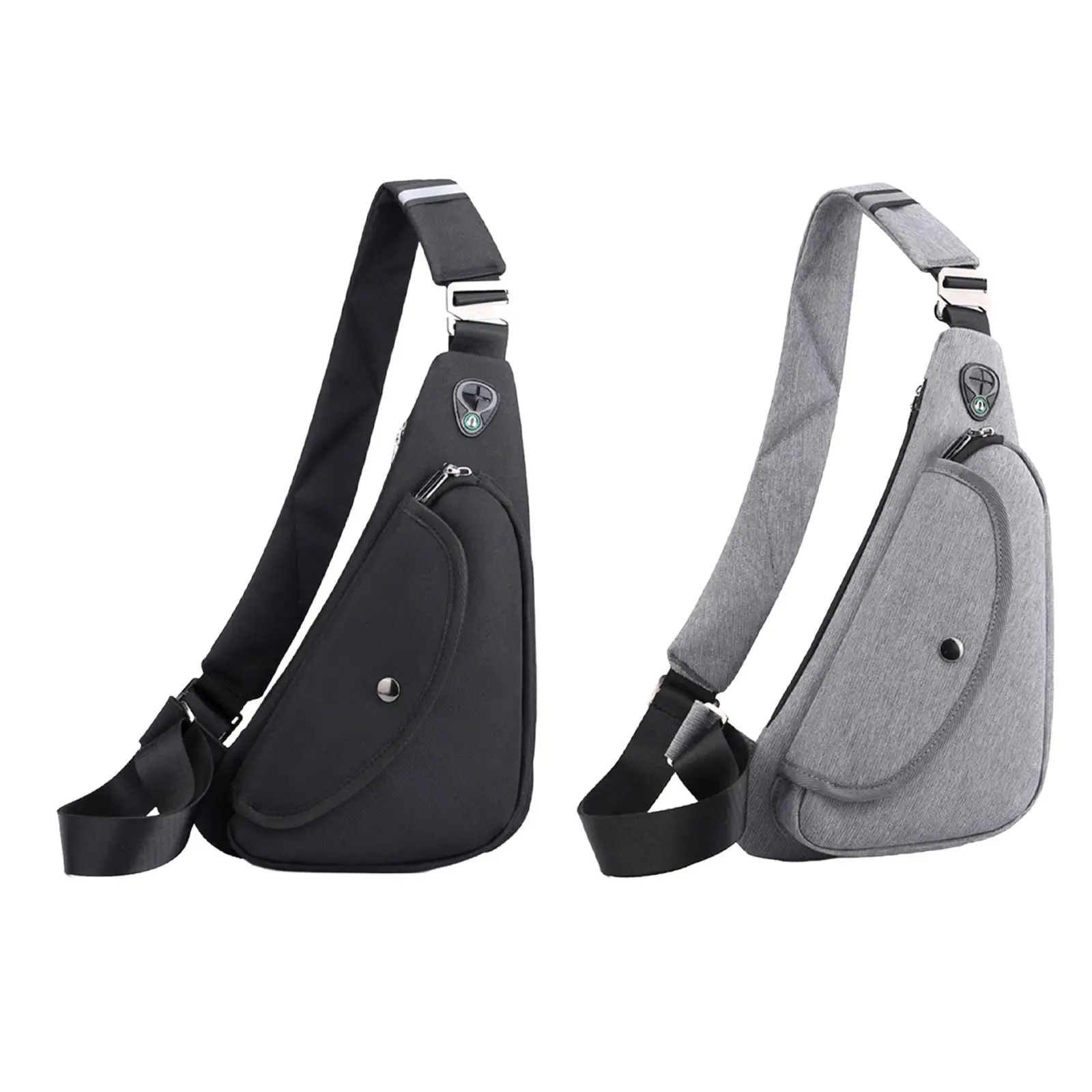 

Sling Bag Waist Pouch Casual Utility Bag Nylon Men Chest Bag Shoulder Purse Shoulder Backpack for Trekking Hiking Camping Riding