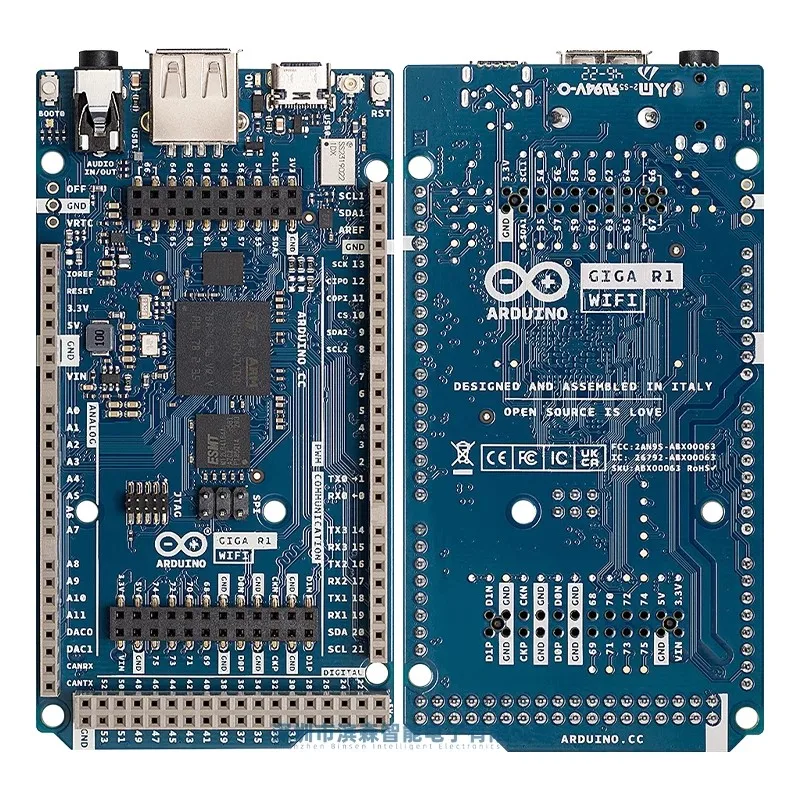 

Spot Arduino GIGA R1 WiFi ABX00063 STM32H747XIH6 dual-core development board