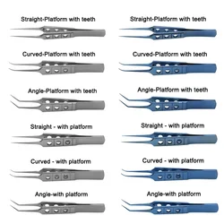 GREATLH 8.5cm Stainless Steel Titanium Alloy Ophthalmic Micro Forceps Eyelid Surgical Tool Ophthalmic Instrument