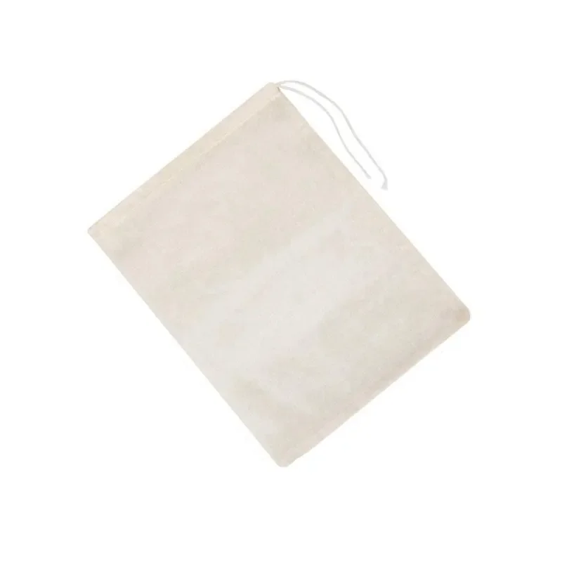 Herbruikbare Kaas Doek Filterzakken voor Thee Yoghurt Koude Brouwen Melk Theezeefjes Zeep Kruiden Spice Theepot Mousseline Trekkoord Zakken