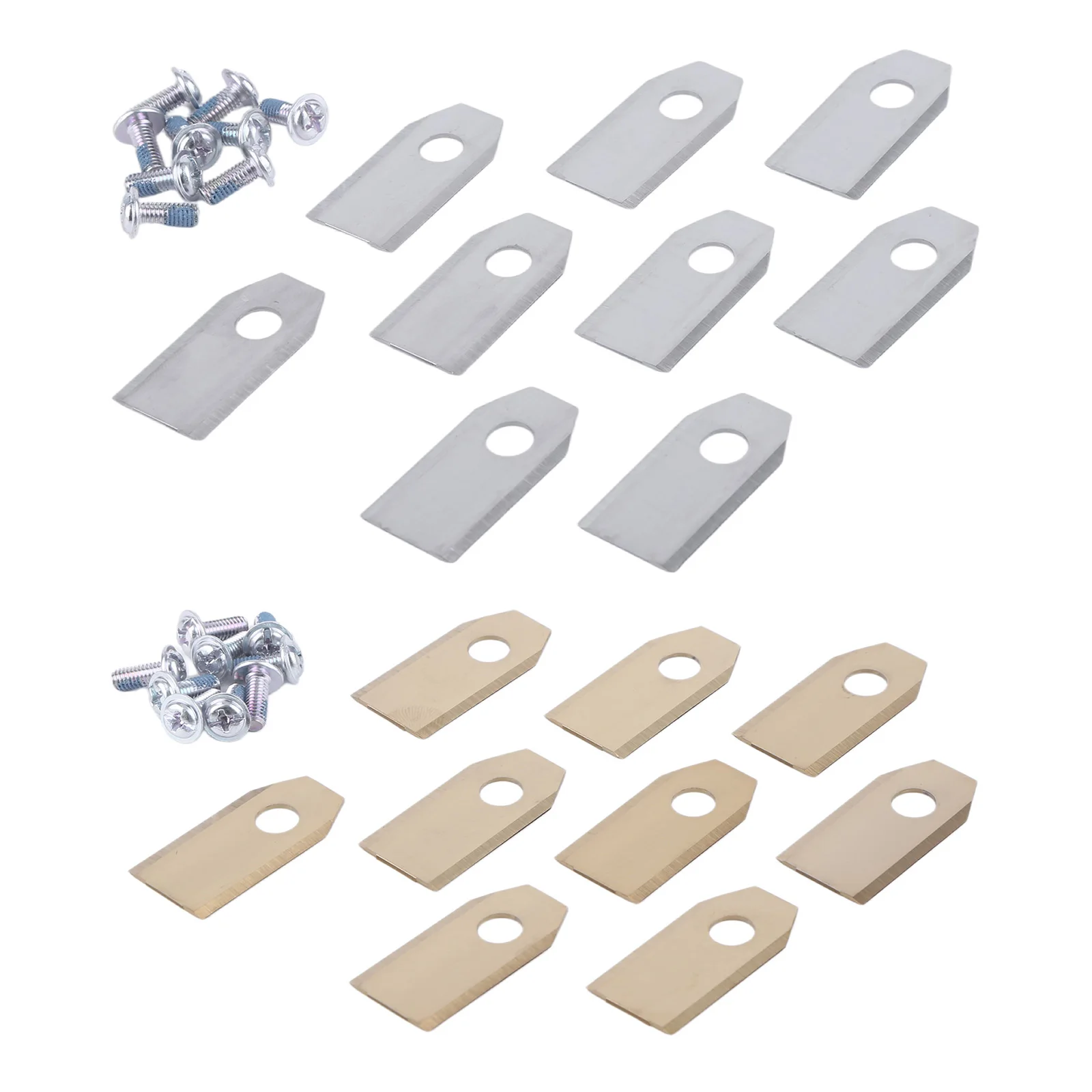 9Pcs Replacement Blades Robotic Lawnmower Blades Lawn Mower Cutting Blades Set Compatible for ECOVACS High-Performance Cutting view 5