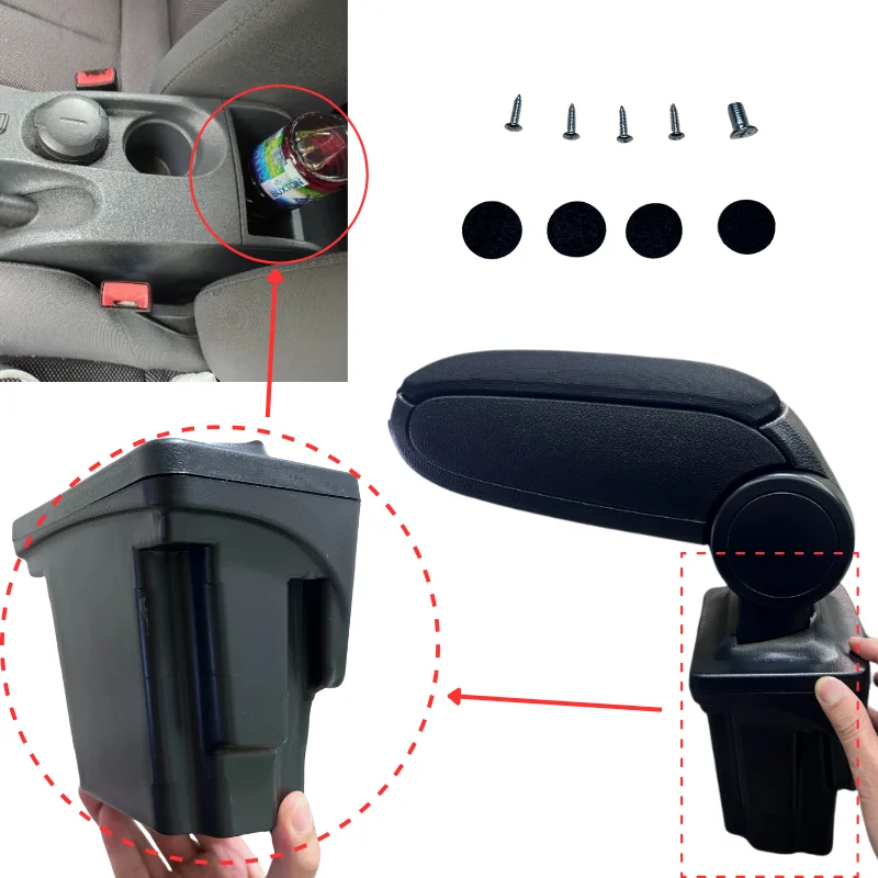 

Подлокотник для SEAT LEON 1P 2005-2012, подлокотник с центральным управлением, складные удобные аксессуары для вождения