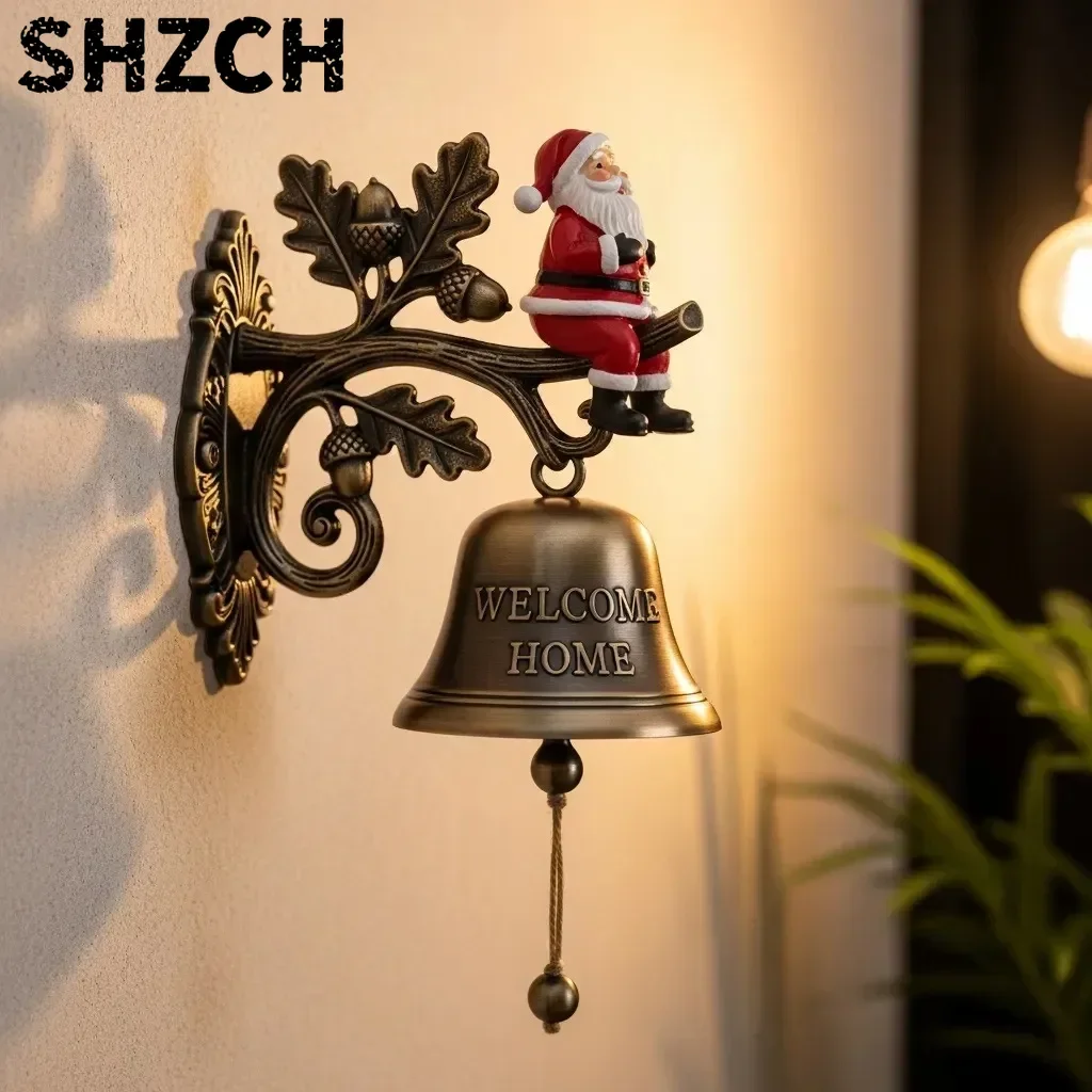 Christmas Welcome Doorbell Victorian Hanger‌ Wind Chimes Hanging Decorations Bell