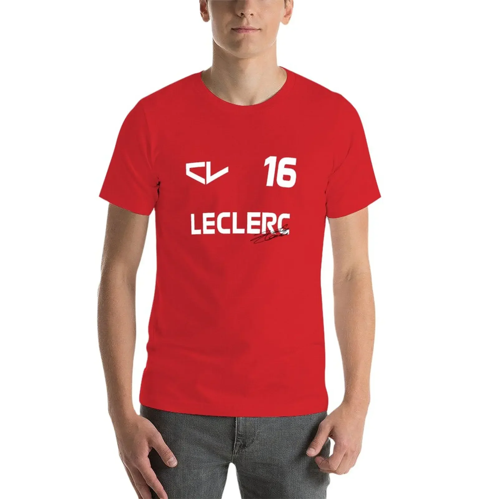 Charles Leclerc Cl16 F1 2022 T-Shirt for a boy summer clothes vintage mens plain t shirts