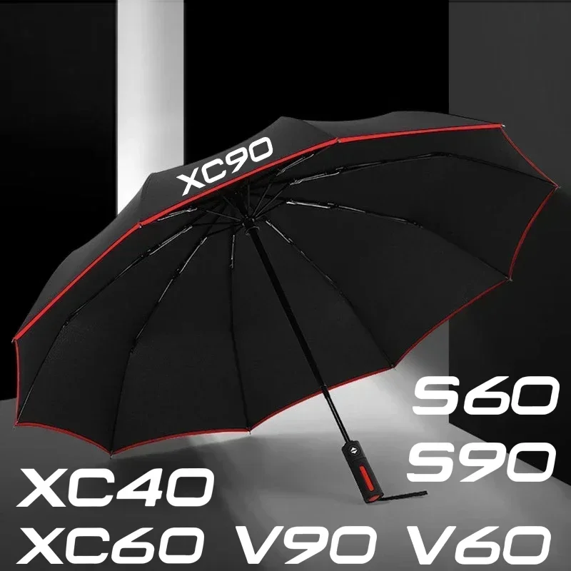 

Car Automatic Folding Windproof Sunshade Umbrella For Volvo XC90 XC60 XC40 V90 V60 V50 V40 S90 S80 S60 S40 T5 T6 AWD Accessories