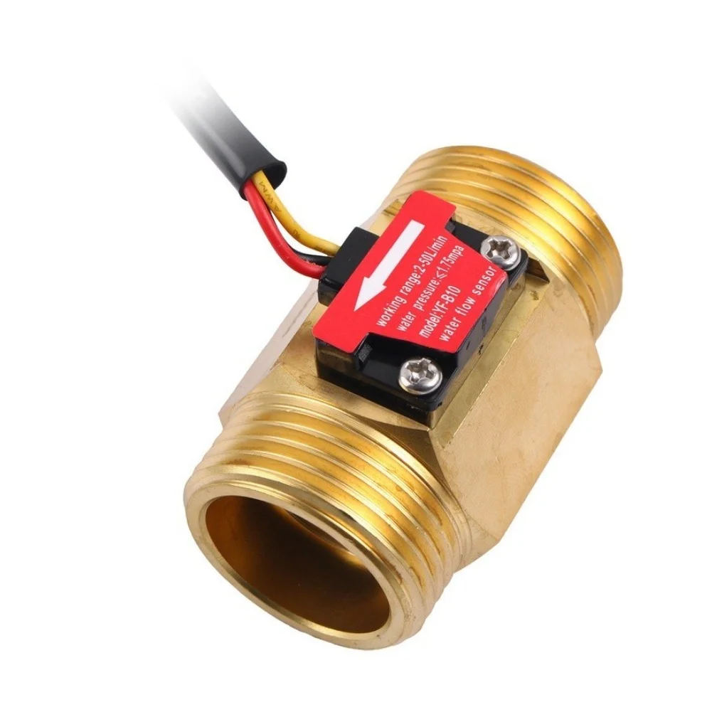 For pulse Flow Meter 1 inch for For water Heater Control Using Hall Sensor Technology and 1-50 L/min Flow Capacity