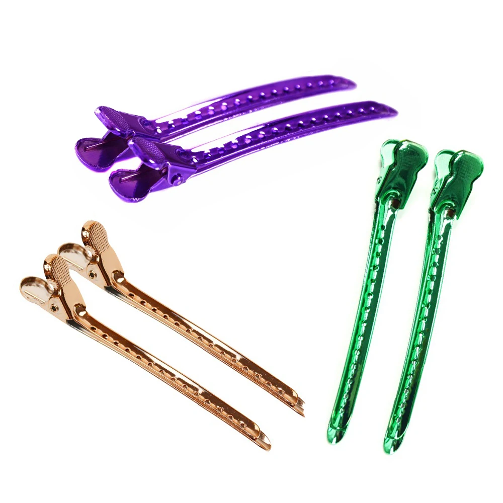 10 Stuks Haarclips Haar Styling Sectie Clips Roestvrij Staal Haarspelden Gemengde Kleur Klemmen Voor Haar Dressing Haaraccessoires