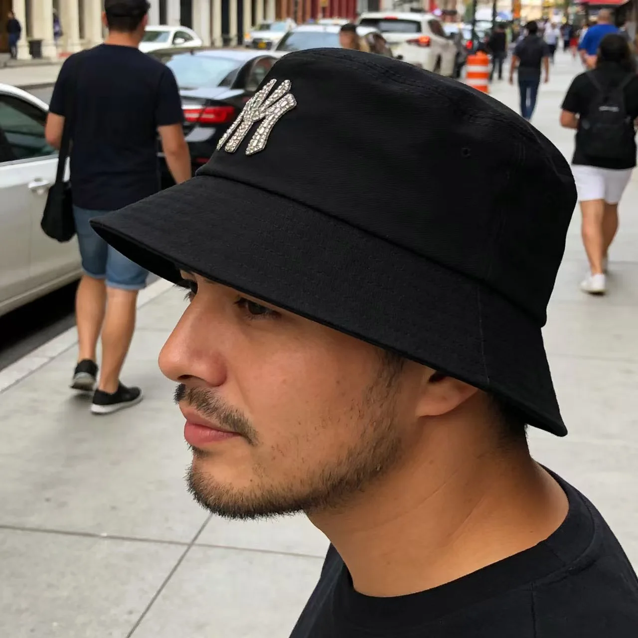 New MY Luxury Diamond Complete Cotton Solid Color Men's Single-Sided Fisherman Hats Women's Candy Colored Multi-Color Basin Caps