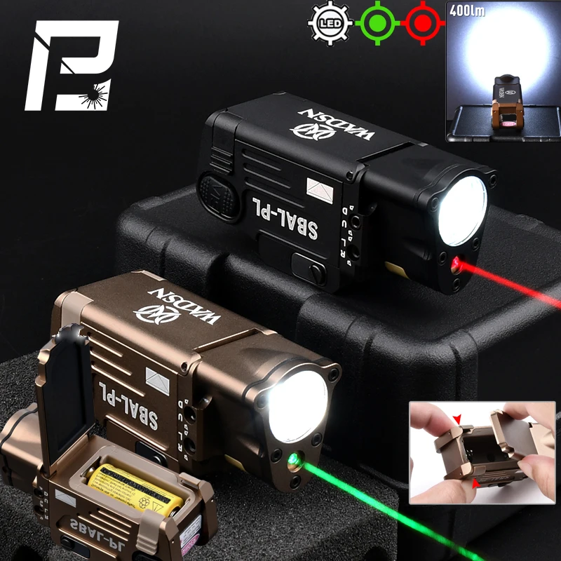 

Softair Tactical SBAL PL Pistol Flashlight Laser indicator Red Dot Green Laser Pointer Handgun Scout Lamp Airsoft Weapon Light