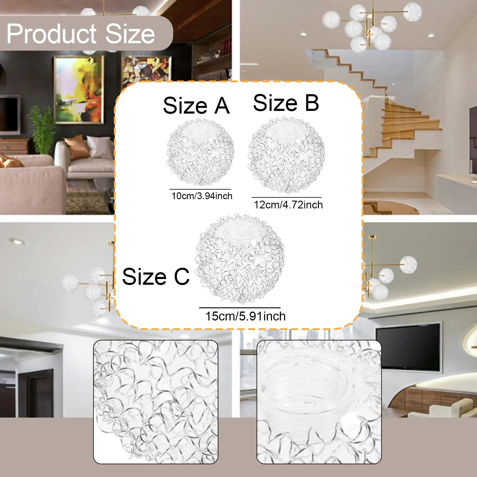 アルミワイヤーランプシェードランプカバー簡単なインストールグローブシェードリビング寝室カフェバー照明ラウンドグローブランプシェード