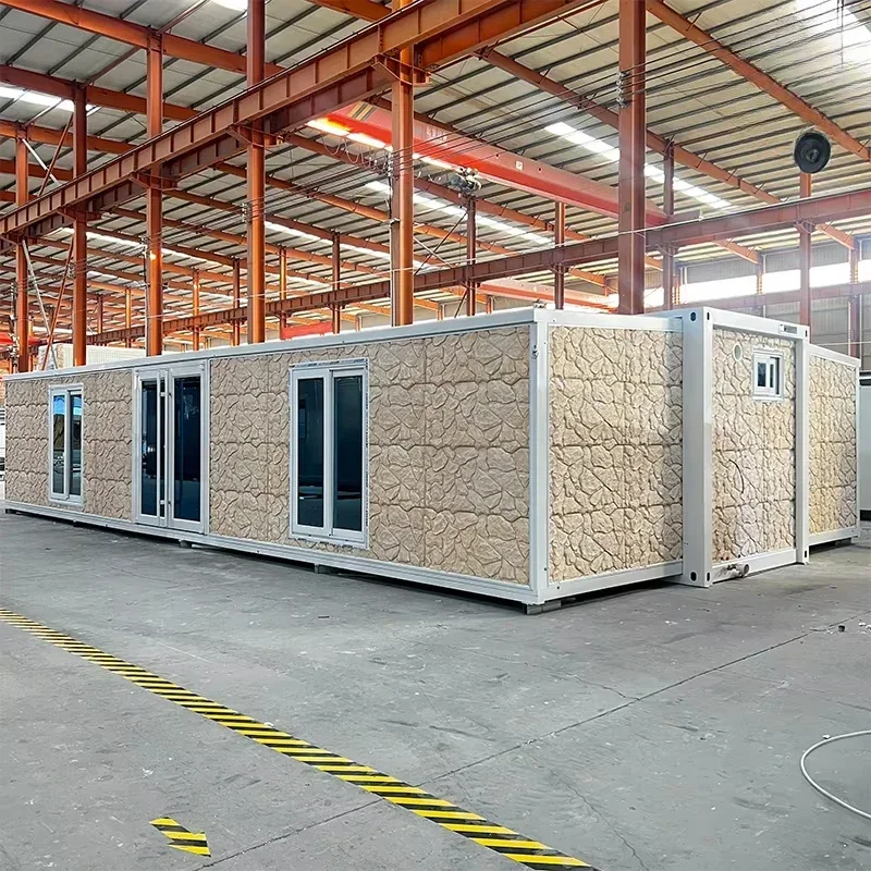 China 20FT/40FT Modern Luxury Expandable Folding Prefab Steel Villa Portable Mobile Tiny granny flat house Container Home House